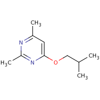 2d structure of 2,4-dimethyl-6-(2-methylpropoxy)pyrimidine