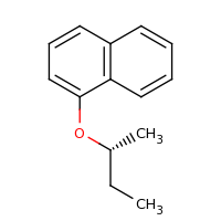 2d structure of 1-[(2R)-butan-2-yloxy]naphthalene