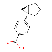 2d structure of 4-[(1R,5R)-bicyclo[3.1.0]hexan-1-yl]benzoic acid