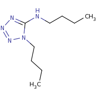 2d structure of N,1-dibutyl-1H-1,2,3,4-tetrazol-5-amine