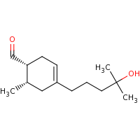 2d structure of (1R,6S)-4-(4-hydroxy-4-methylpentyl)-6-methylcyclohex-3-ene-1-carbaldehyde