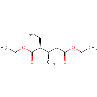 2d structure of 1,5-diethyl (2S,3R)-2-ethyl-3-methylpentanedioate