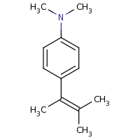2d structure of N,N-dimethyl-4-(3-methylbut-2-en-2-yl)aniline