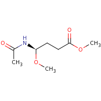 2d structure of methyl (4R)-4-acetamido-4-methoxybutanoate