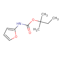 2d structure of 2-methylbutan-2-yl N-(furan-2-yl)carbamate