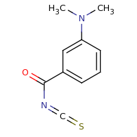 2d structure of 3-(dimethylamino)benzoyl isothiocyanate