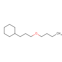 2d structure of (3-butoxypropyl)cyclohexane