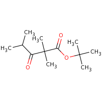 2d structure of tert-butyl 2,2,4-trimethyl-3-oxopentanoate