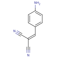 2d structure of 2-[(4-aminophenyl)methylidene]propanedinitrile