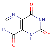 2d structure of 1H,2H,3H,4H,7H,8H-pyrimido[5,4-d][1,3]diazine-2,4,8-trione