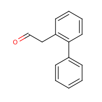 2d structure of 2-(2-phenylphenyl)acetaldehyde