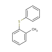 2d structure of 1-methyl-2-(phenylsulfanyl)benzene
