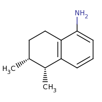 2d structure of (5R,6R)-5,6-dimethyl-5,6,7,8-tetrahydronaphthalen-1-amine