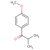 2d structure of 1-(4-methoxyphenyl)-2-methylpropan-1-one