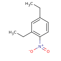 2d structure of 2,4-diethyl-1-nitrobenzene