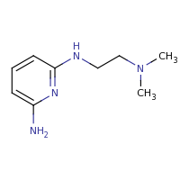2d structure of 2-N-[2-(dimethylamino)ethyl]pyridine-2,6-diamine