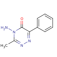 2d structure of 4-amino-3-methyl-6-phenyl-4,5-dihydro-1,2,4-triazin-5-one