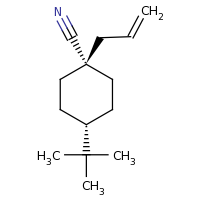 2d structure of 4-tert-butyl-1-(prop-2-en-1-yl)cyclohexane-1-carbonitrile