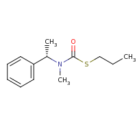 2d structure of N-methyl-N-[(1S)-1-phenylethyl](propylsulfanyl)formamide