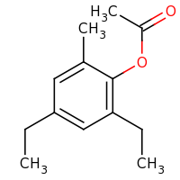 2d structure of 2,4-diethyl-6-methylphenyl acetate