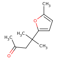 2d structure of 4-methyl-4-(5-methylfuran-2-yl)pentan-2-one