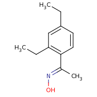 2d structure of (E)-N-[1-(2,4-diethylphenyl)ethylidene]hydroxylamine