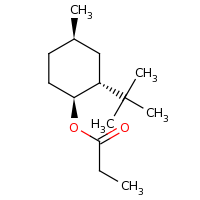 2d structure of (1S,2R,4R)-2-tert-butyl-4-methylcyclohexyl propanoate