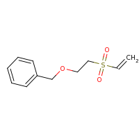 2d structure of {[2-(ethenesulfonyl)ethoxy]methyl}benzene