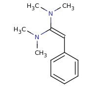 2d structure of [1-(dimethylamino)-2-phenylethenyl]dimethylamine