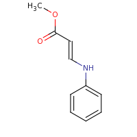 2d structure of methyl (2E)-3-(phenylamino)prop-2-enoate
