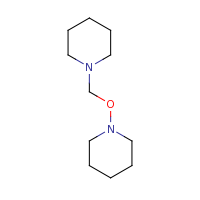 2d structure of 1-(piperidin-1-ylmethoxy)piperidine