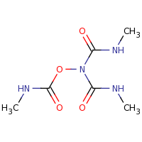 2d structure of bis(methylcarbamoyl)amino N-methylcarbamate