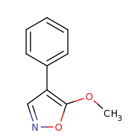 2d structure of 5-methoxy-4-phenyl-1,2-oxazole