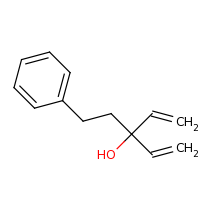 2d structure of 3-(2-phenylethyl)penta-1,4-dien-3-ol