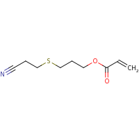 2d structure of 3-[(2-cyanoethyl)sulfanyl]propyl prop-2-enoate