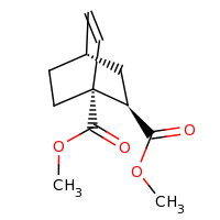 2d structure of 1,2-dimethyl (1R,2R,4S)-bicyclo[2.2.2]oct-5-ene-1,2-dicarboxylate