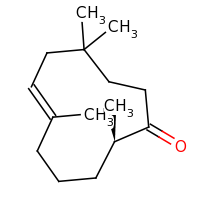 2d structure of (2R,6E)-2,6,9,9-tetramethylcycloundec-6-en-1-one