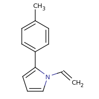 2d structure of 1-ethenyl-2-(4-methylphenyl)-1H-pyrrole