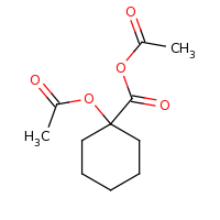 2d structure of acetyl 1-(acetyloxy)cyclohexane-1-carboxylate