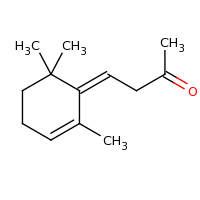 2d structure of 4-[(1Z)-2,6,6-trimethylcyclohex-2-en-1-ylidene]butan-2-one