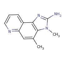 2d structure of 3,4-dimethyl-3H-imidazo[4,5-f]quinolin-2-amine