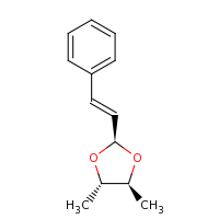 2d structure of (4S,5S)-4,5-dimethyl-2-[(E)-2-phenylethenyl]-1,3-dioxolane