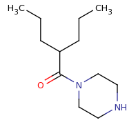 2d structure of 1-(piperazin-1-yl)-2-propylpentan-1-one