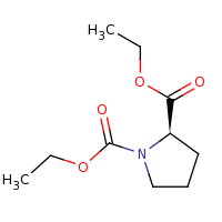 2d structure of 1,2-diethyl (2R)-pyrrolidine-1,2-dicarboxylate