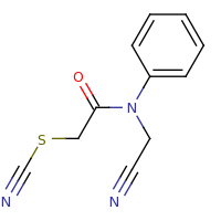 2d structure of N-(cyanomethyl)-2-(cyanosulfanyl)-N-phenylacetamide