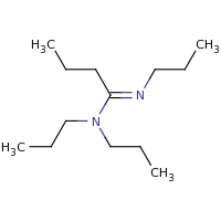 2d structure of N,N,N'-tripropylbutanimidamide