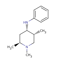 2d structure of (2S,4S,5R)-1,2,5-trimethyl-N-phenylpiperidin-4-amine