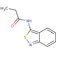 2d structure of N-(2,1-benzothiazol-3-yl)propanamide