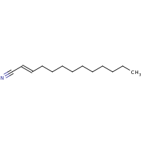 2d structure of (2E)-tridec-2-enenitrile