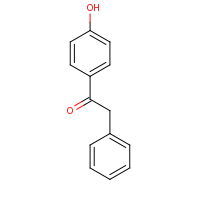 2d structure of 1-(4-hydroxyphenyl)-2-phenylethan-1-one